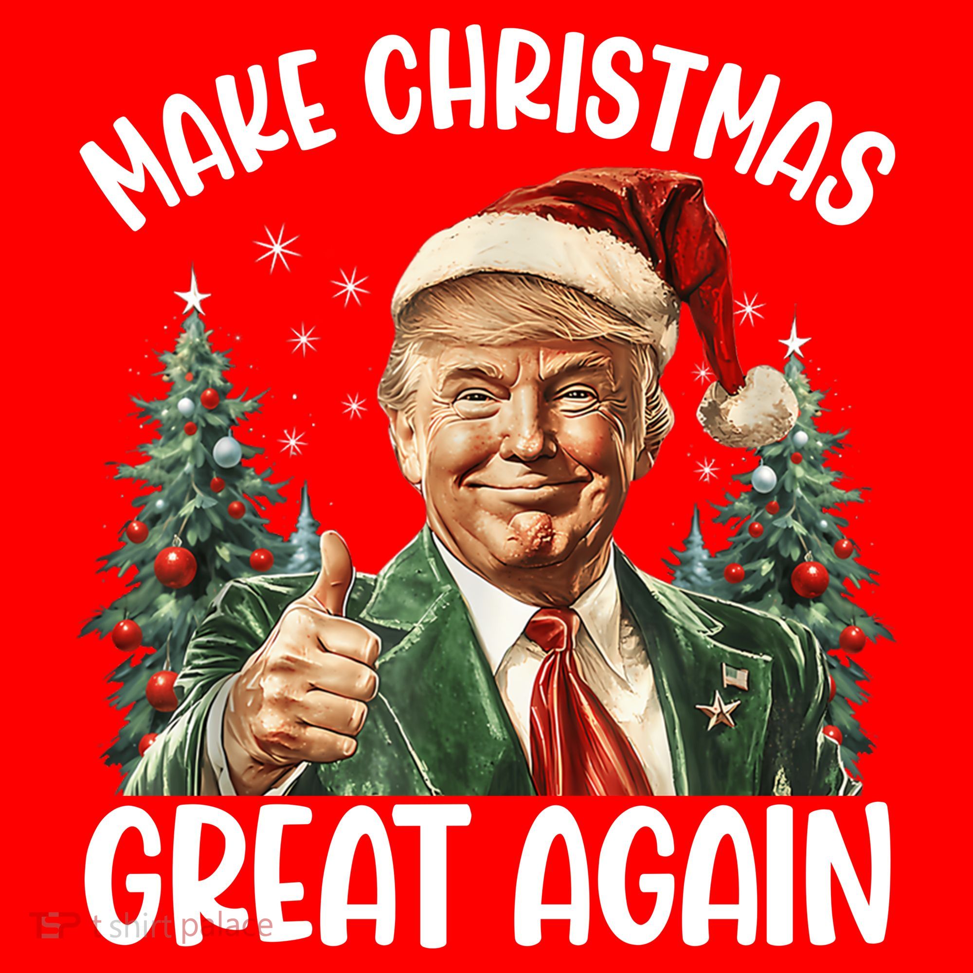 Make Christmas Great Again Donald Trump Funny Holiday Mousepad