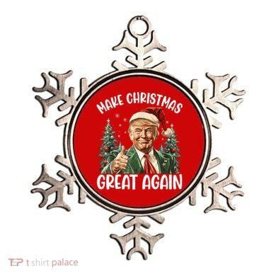 Make Christmas Great Again Donald Trump Funny Holiday Ornament