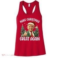 Make Christmas Great Again Donald Trump Funny Holiday Women's Tank Top thumb 0