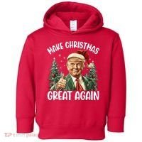 Make Christmas Great Again Donald Trump Funny Holiday Toddler Hoodie thumb 0