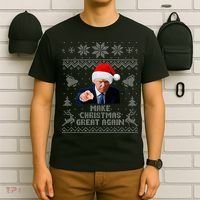 Make Christmas Great Again Donald Trump Holiday T-Shirt thumb 6