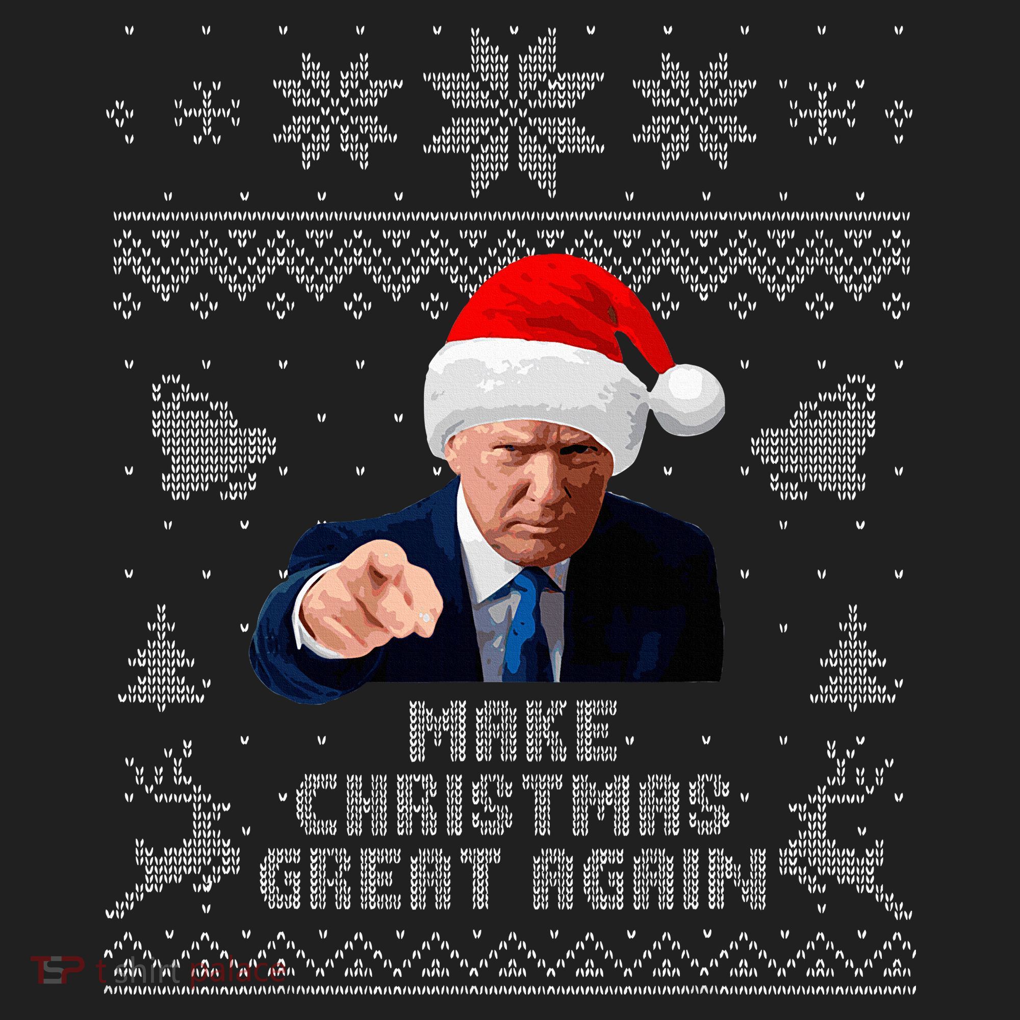 Make Christmas Great Again Donald Trump Holiday Beanie
