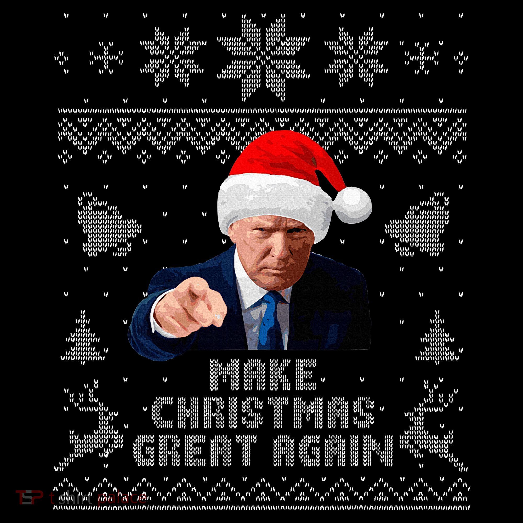 Make Christmas Great Again Donald Trump Holiday Mousepad