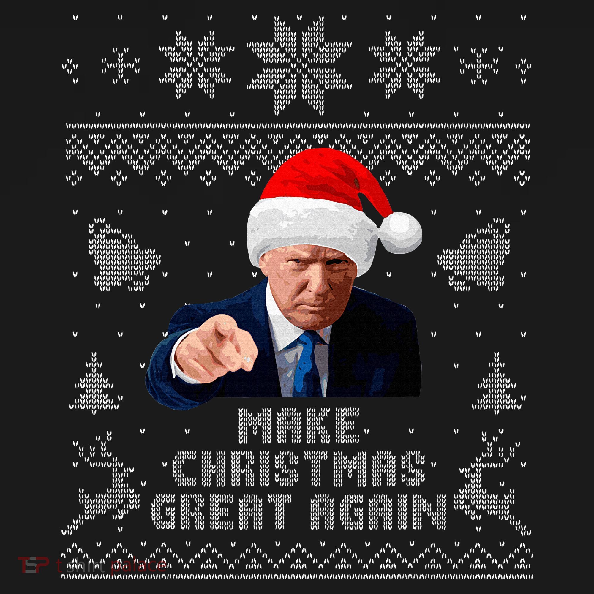 Make Christmas Great Again Donald Trump Holiday Ornament