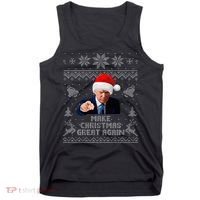Make Christmas Great Again Donald Trump Holiday Tank Top thumb 0