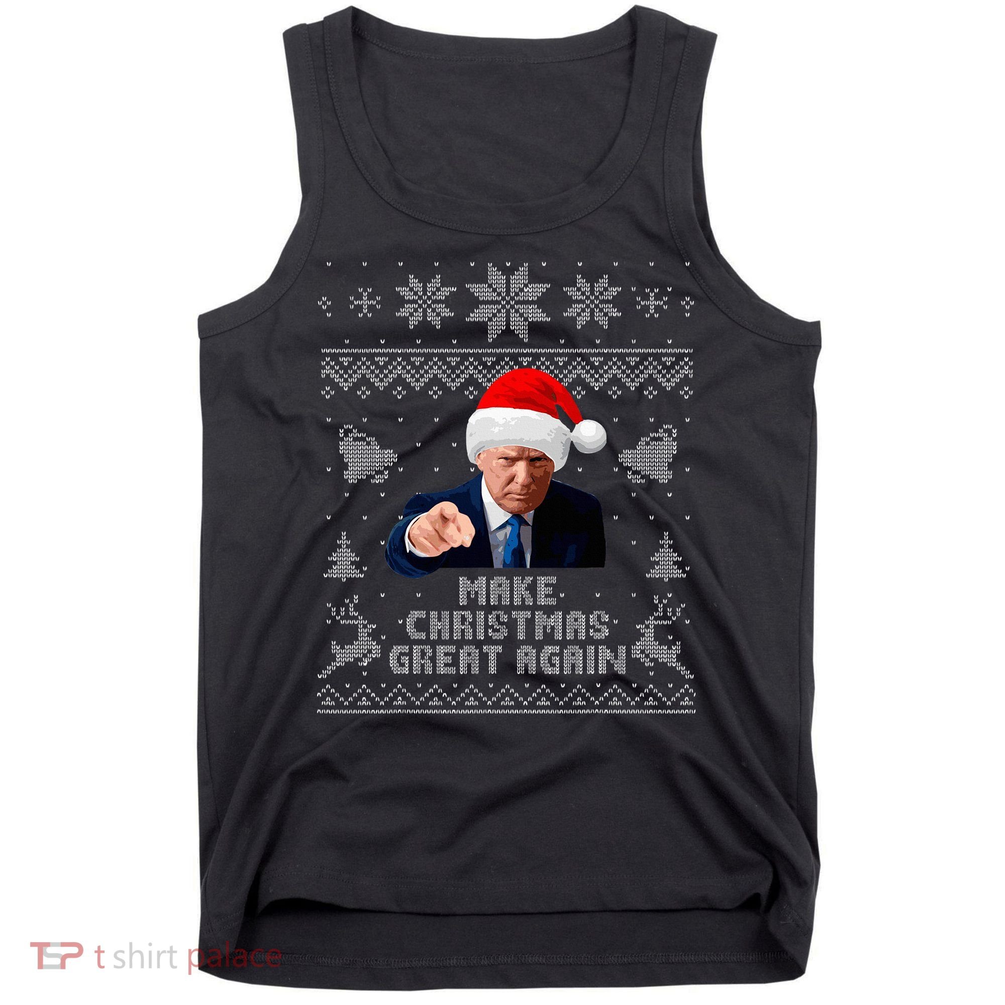 Make Christmas Great Again Donald Trump Holiday Tank Top