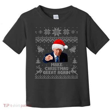 Make Christmas Great Again Donald Trump Holiday Toddler T-Shirt