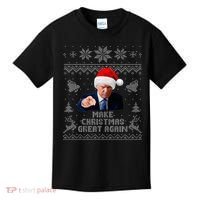 Make Christmas Great Again Donald Trump Holiday Kids T-Shirt thumb 0