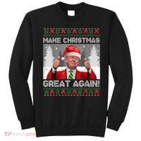 Make Christmas Great Again Funny Trump Pajamas Ugly Sweater Sweatshirt thumb 0