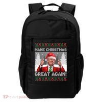 Make Christmas Great Again Funny Trump Pajamas Ugly Sweater Backpack thumb 0