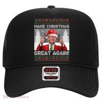 Make Christmas Great Again Funny Trump Pajamas Ugly Sweater Hat thumb 0