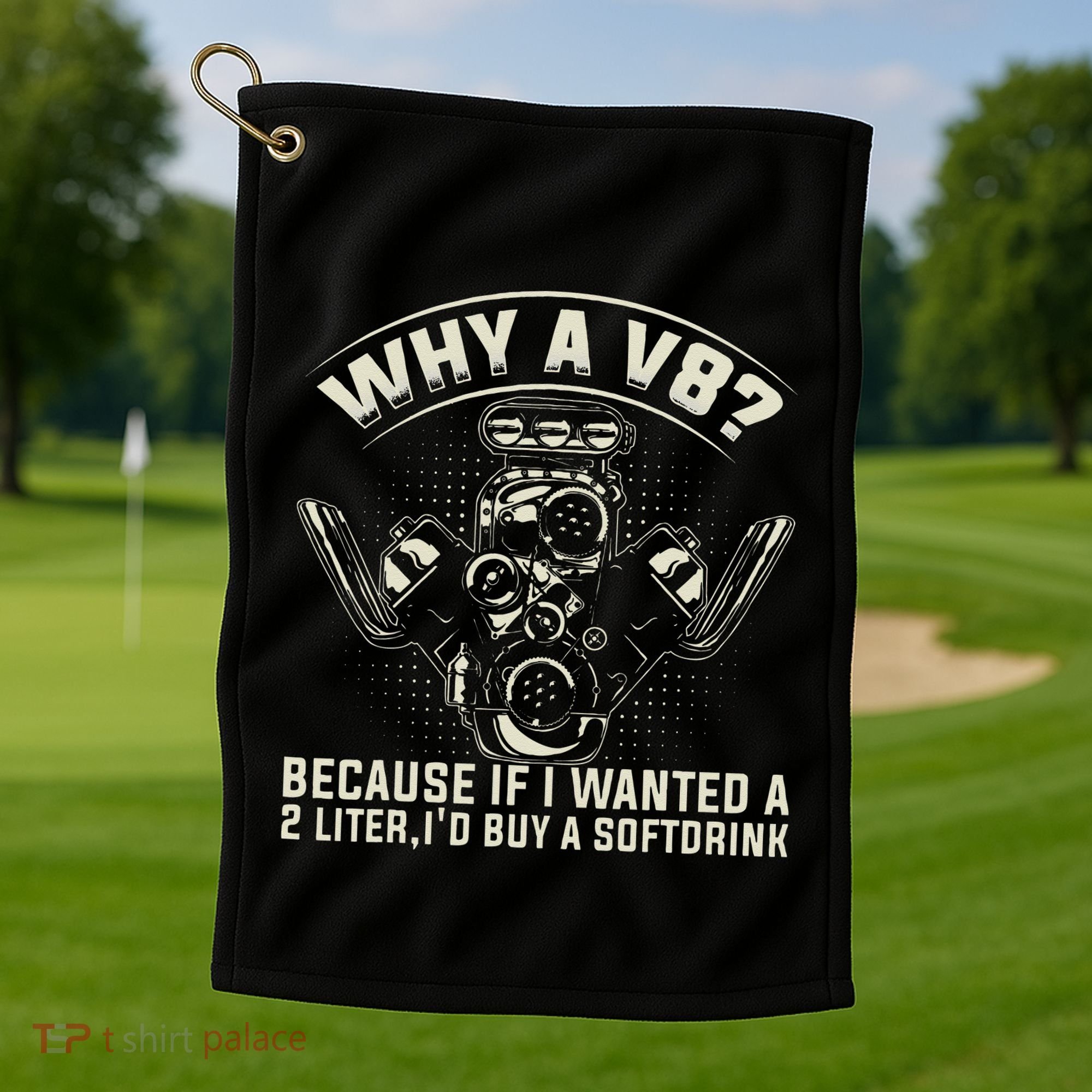 Mechanic Car Guy Car Tuning Muscle Car Golf Towel