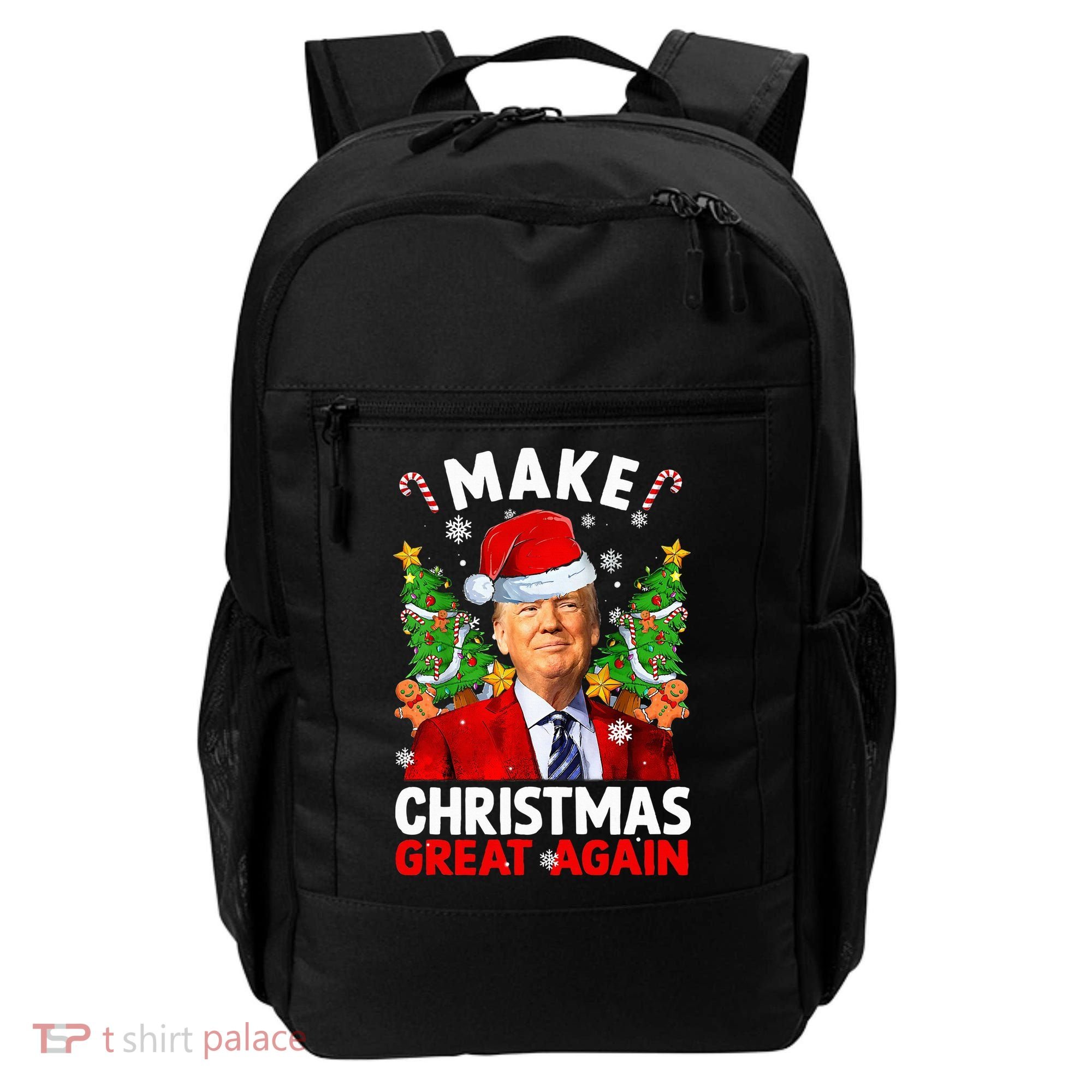 Make Christmas Great Again Funny Donald Trump Santa Xmas Backpack