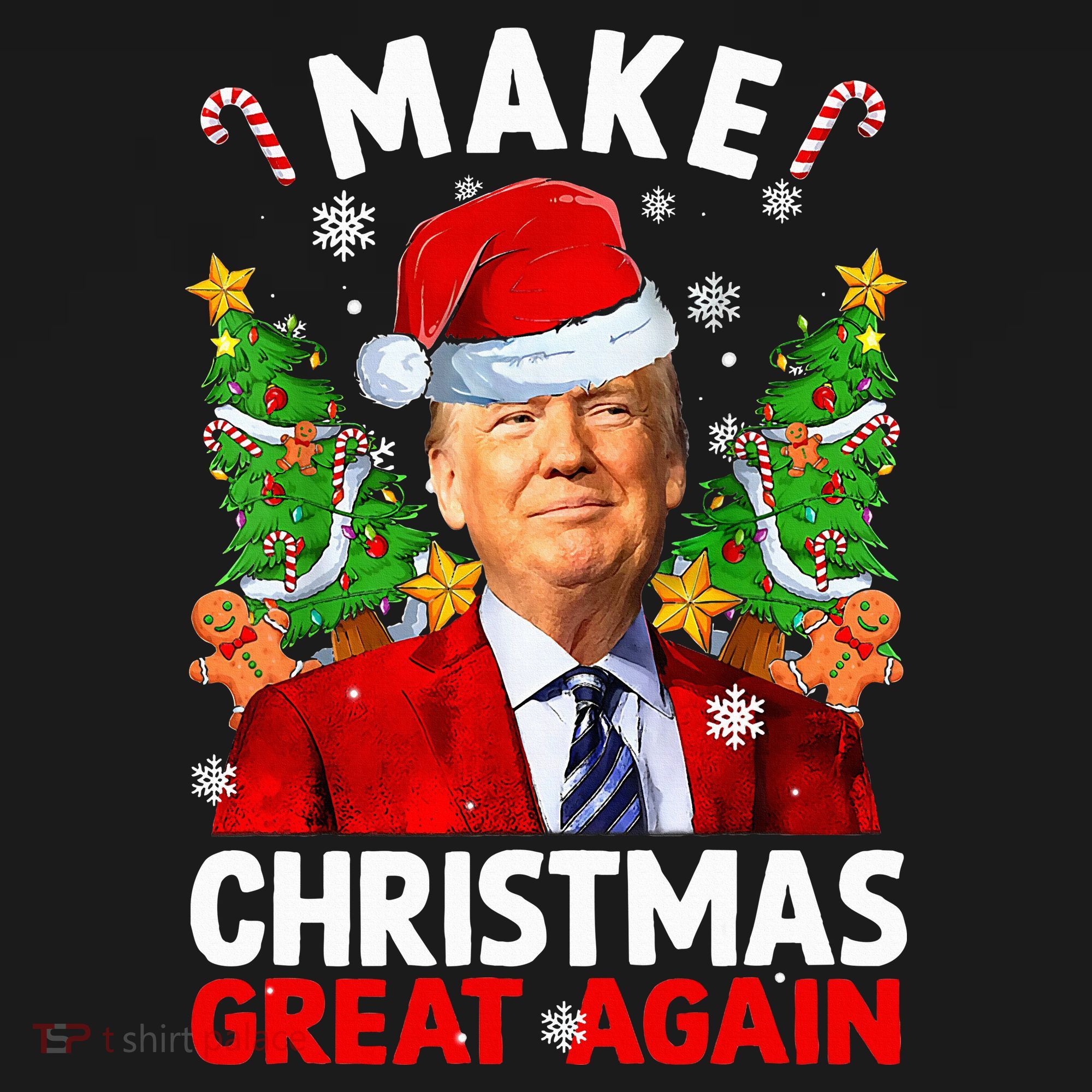 Make Christmas Great Again Funny Donald Trump Santa Xmas Women's Hoodie