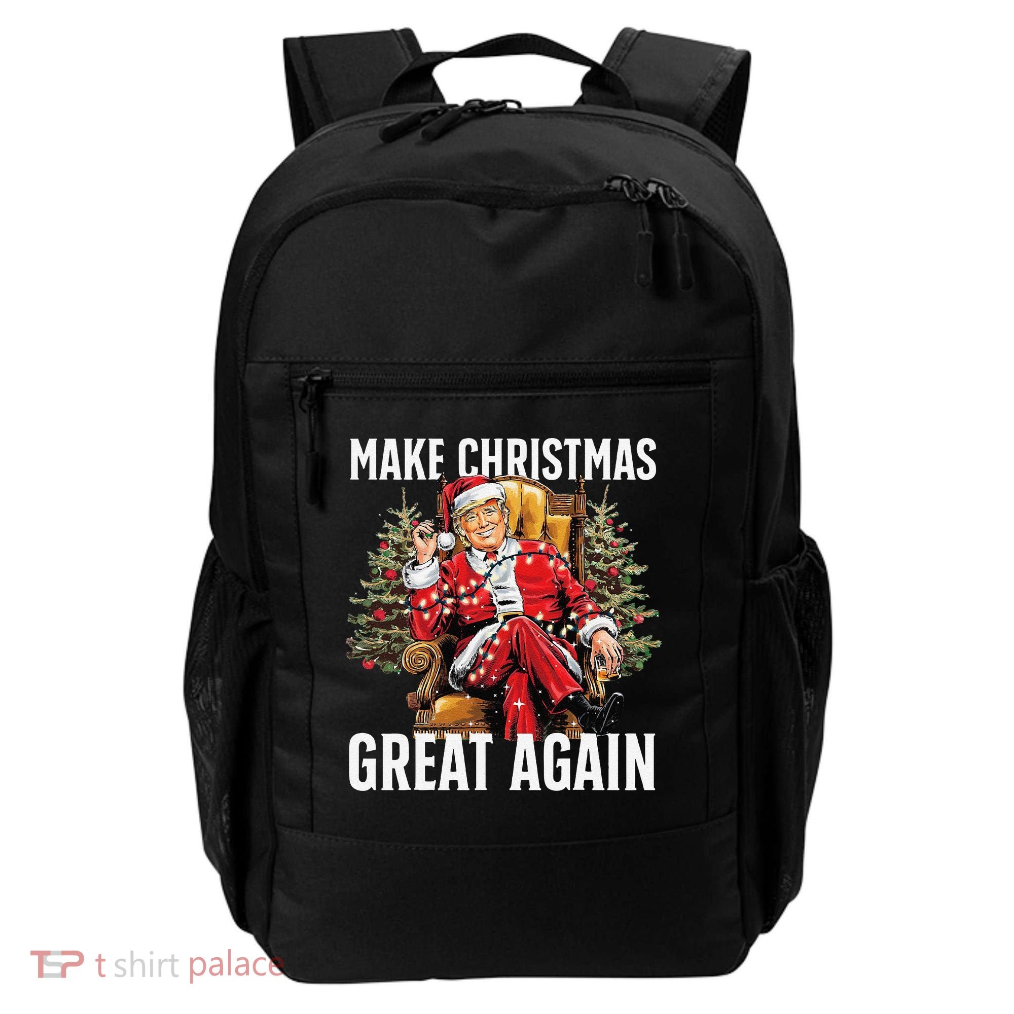 Make Christmas Great Again Santa Funny Christmas Pajamas Backpack