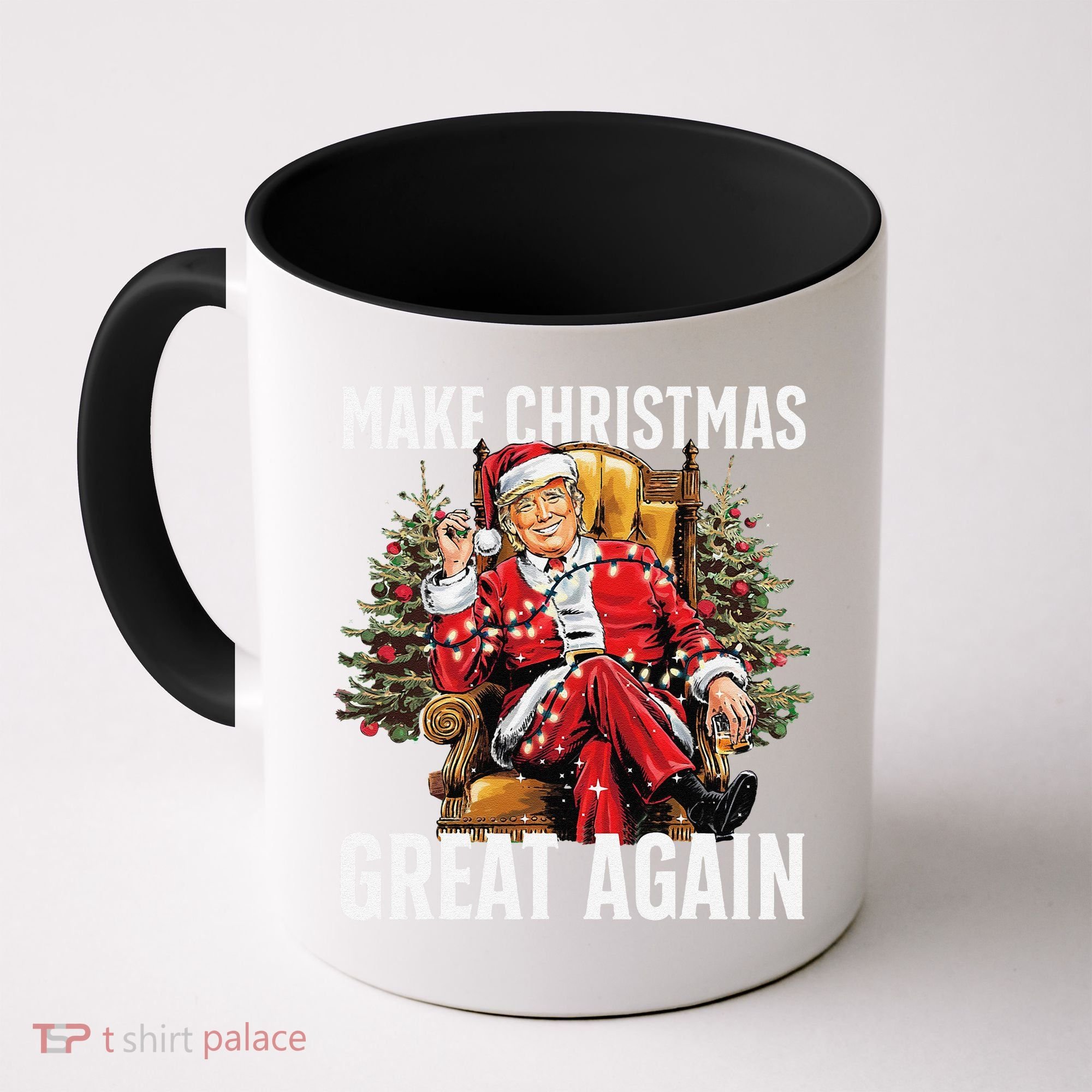 Make Christmas Great Again Santa Funny Christmas Pajamas Coffee Mug