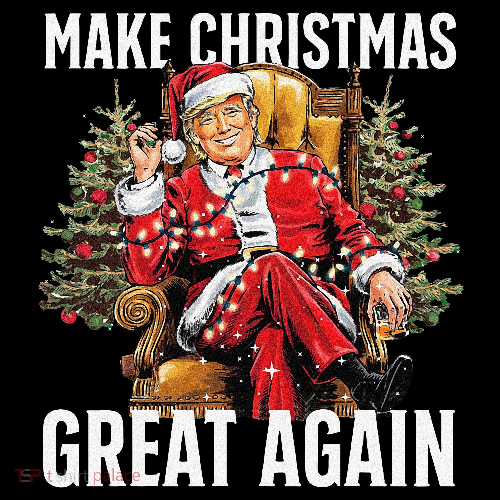 Make Christmas Great Again Santa Funny Christmas Pajamas Coffee Mug