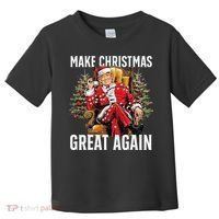 Make Christmas Great Again Santa Funny Christmas Pajamas Toddler T-Shirt thumb 0