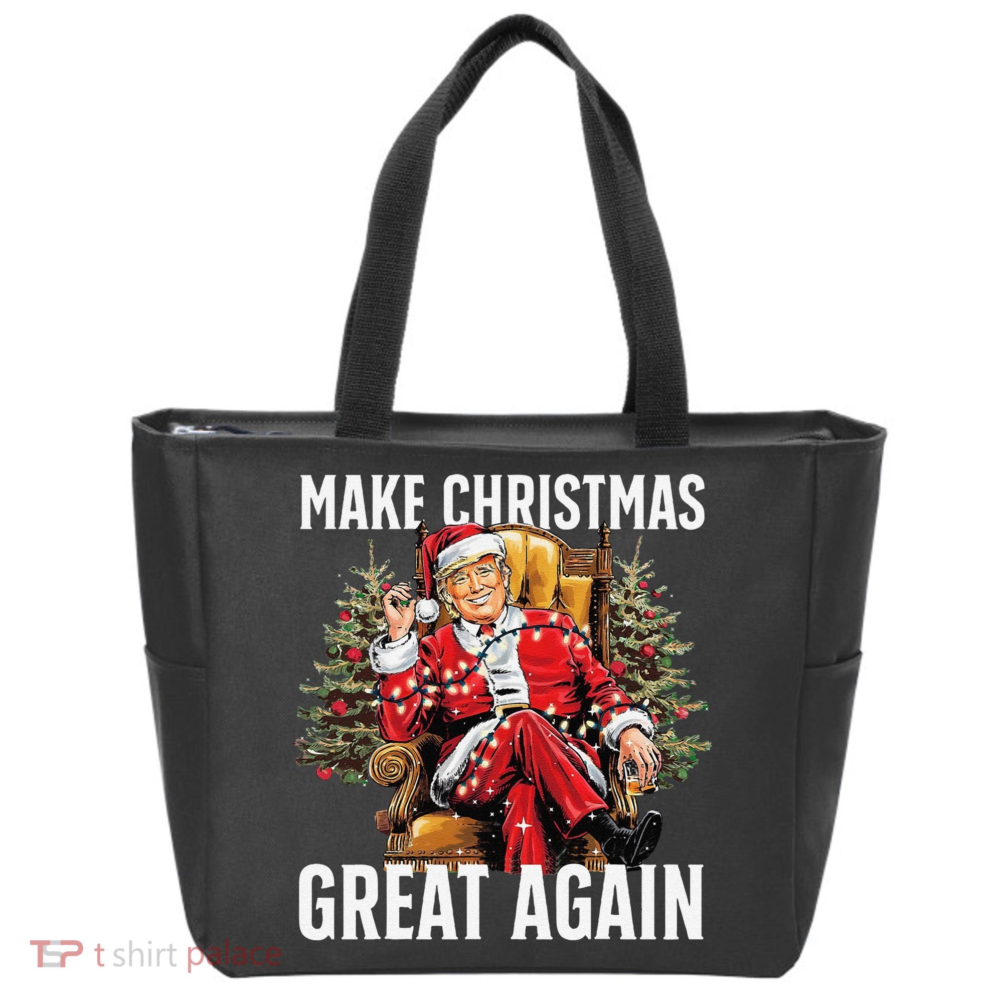 Make Christmas Great Again Santa Funny Christmas Pajamas Tote Bag