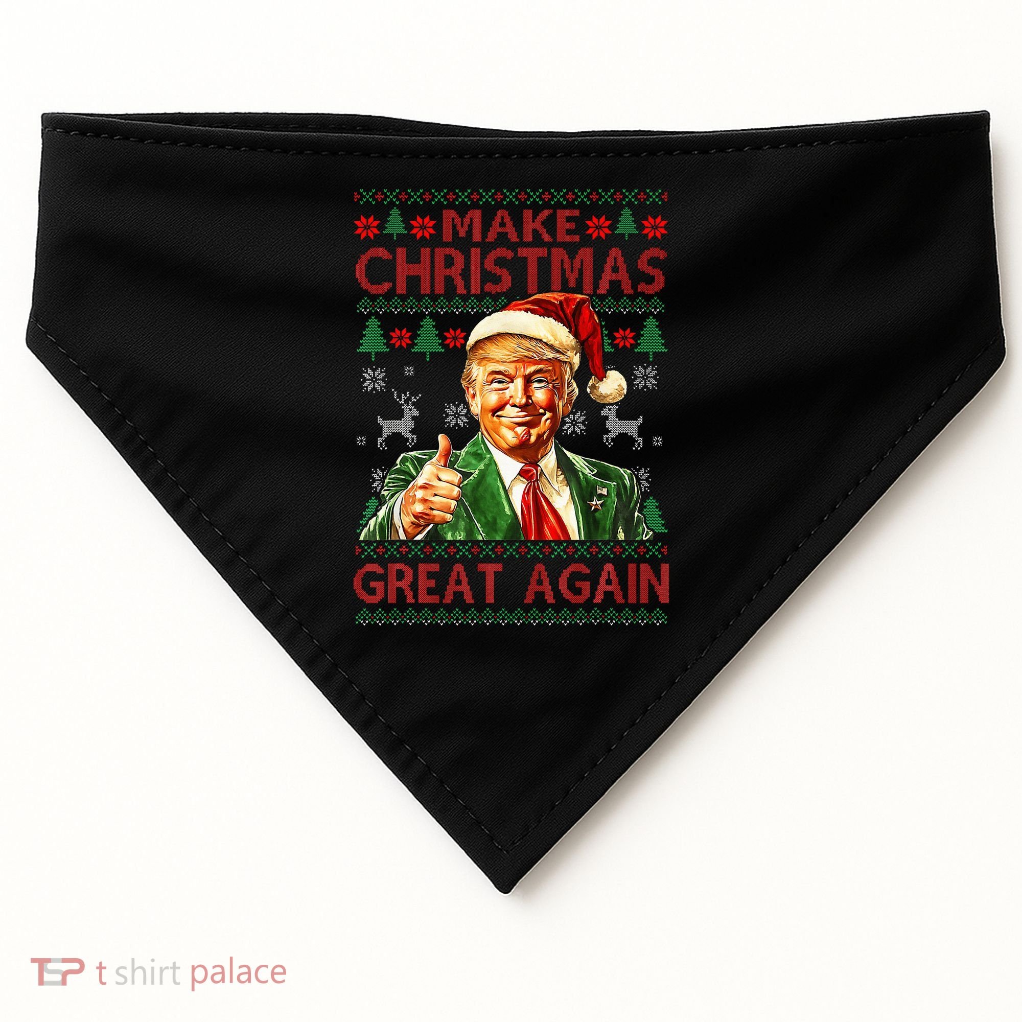 Make Christmas Great Again USA-Made Doggie Bandana
