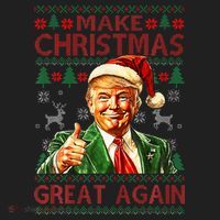 Make Christmas Great Again Golf Towel thumb 3