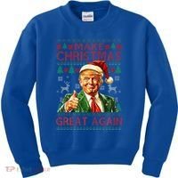 Make Christmas Great Again Kids Sweatshirt thumb 0