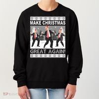 Make Christmas Great Again Trump Dancing Women's Sweatshirt thumb 0