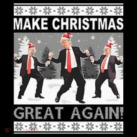 Make Christmas Great Again Trump Dancing Bucket Hat thumb 4