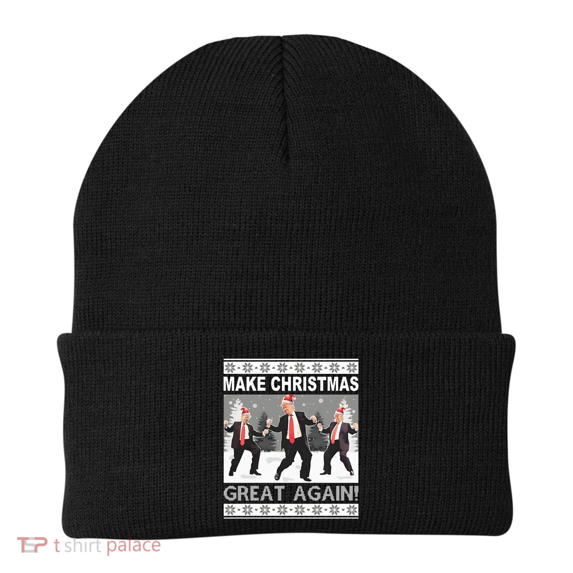 Make Christmas Great Again Trump Dancing Beanie