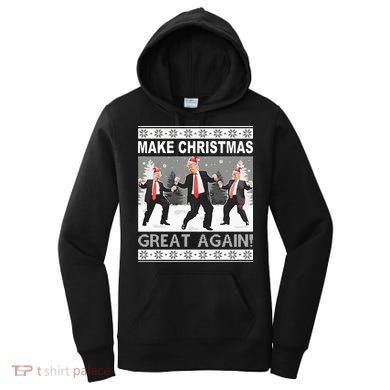 Make Christmas Great Again Trump Dancing Women's Hoodie