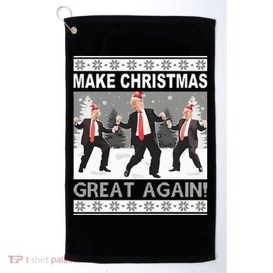 Make Christmas Great Again Trump Dancing Golf Towel