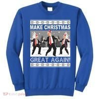 Make Christmas Great Again Trump Dancing Sweatshirt thumb 0