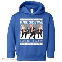 Make Christmas Great Again Trump Dancing Toddler Hoodie thumb 0