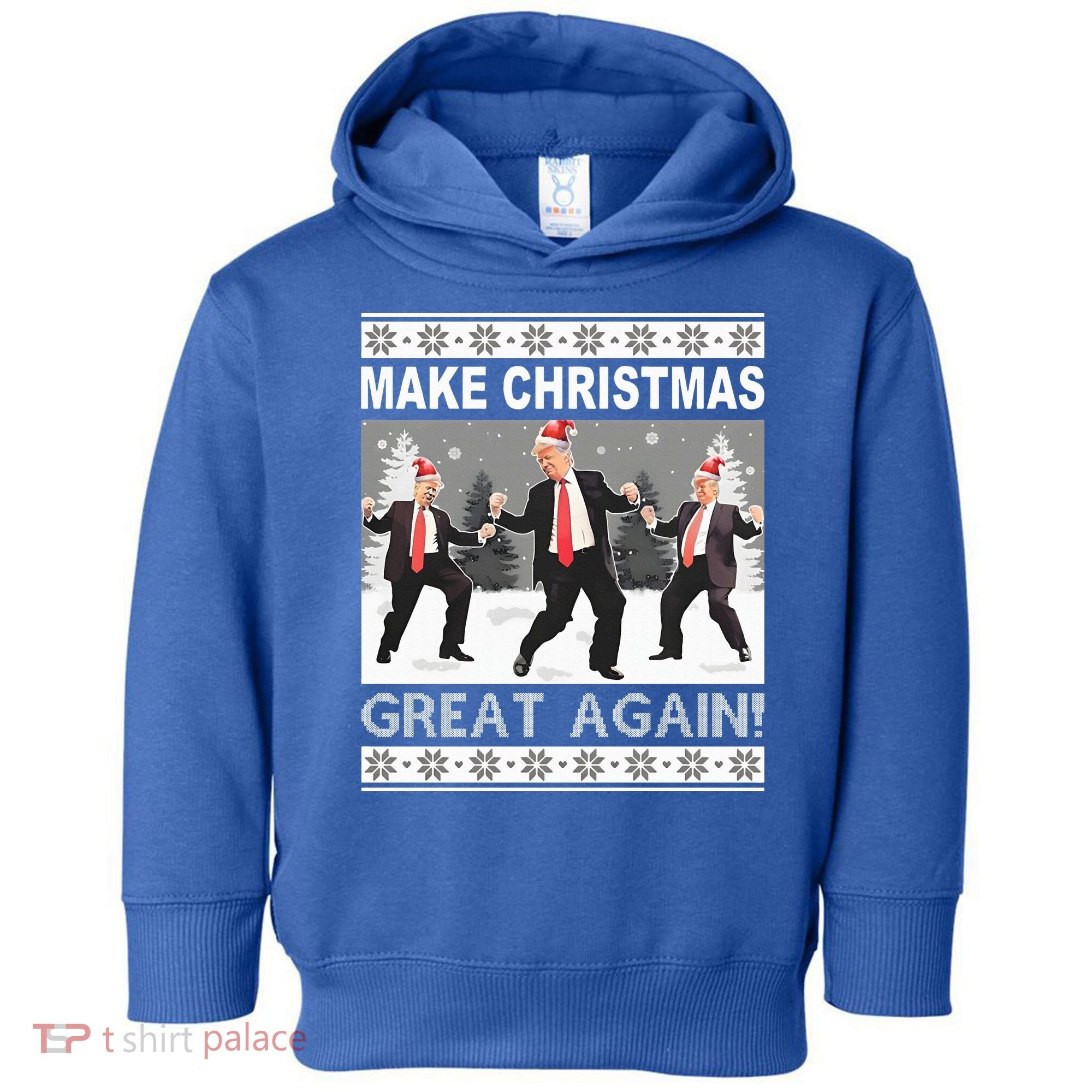 Make Christmas Great Again Trump Dancing Toddler Hoodie