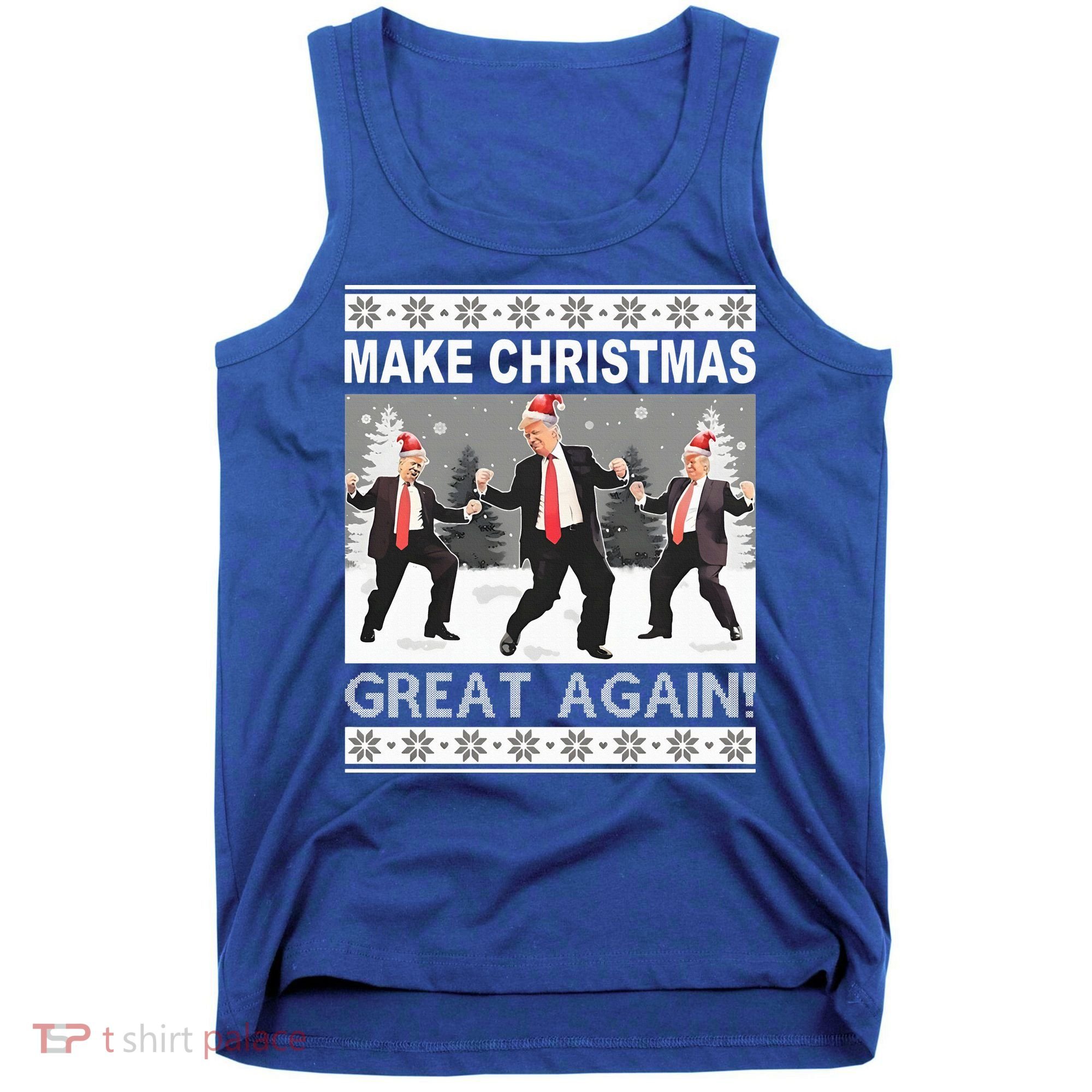 Make Christmas Great Again Trump Dancing Tank Top