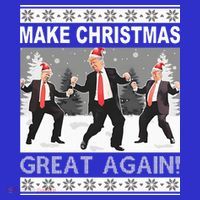 Make Christmas Great Again Trump Dancing Women's Long Sleeve Shirt thumb 2