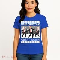 Make Christmas Great Again Trump Dancing Women's T-Shirt thumb 4