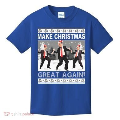 Make Christmas Great Again Trump Dancing Kids T-Shirt