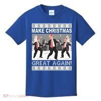 Make Christmas Great Again Trump Dancing Kids T-Shirt thumb 0