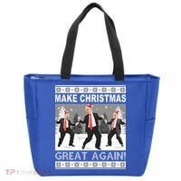 Make Christmas Great Again Trump Dancing Tote Bag thumb 0