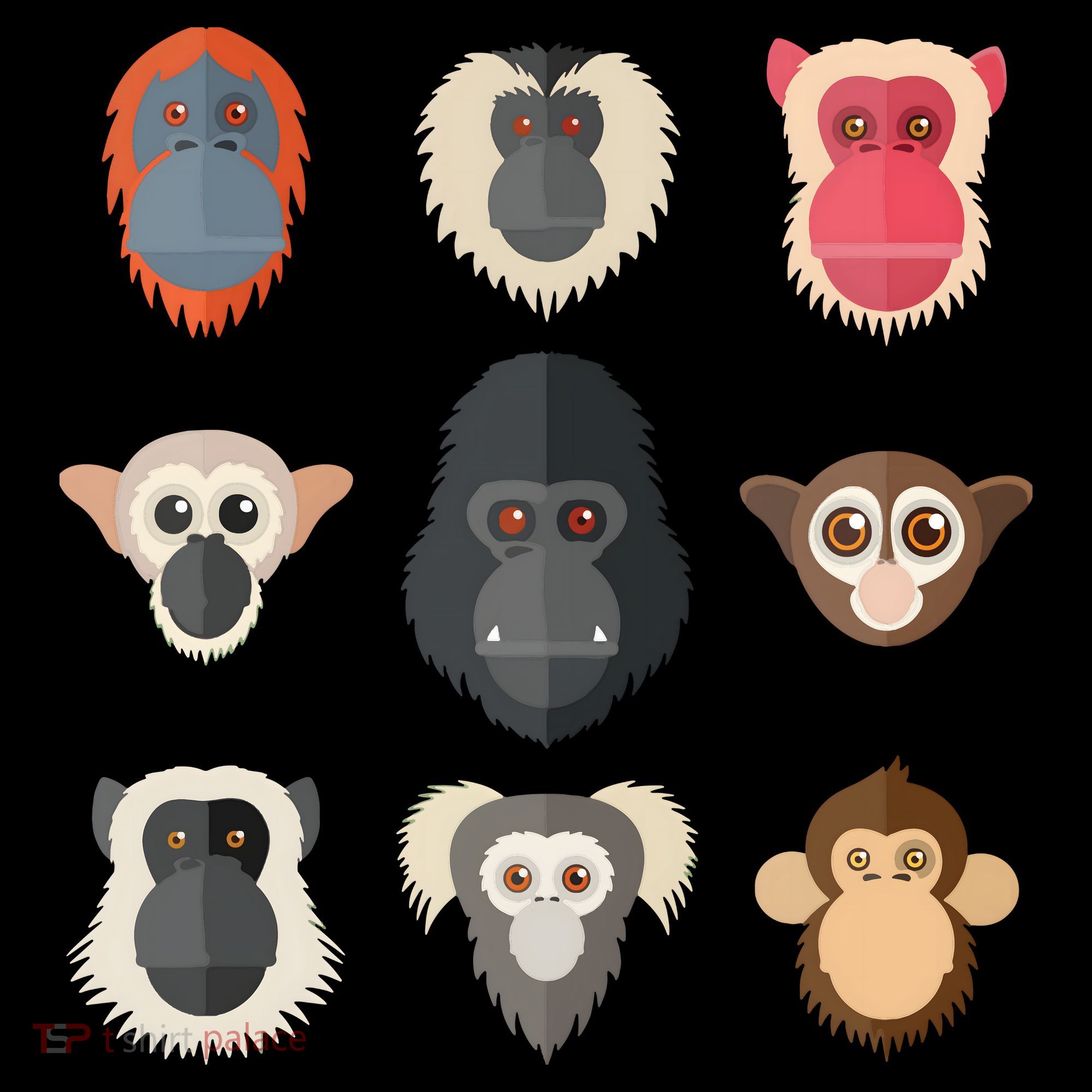 Monkey Chimpanzee Gorilla Spider Monkey Squirrel Monkey Ornament
