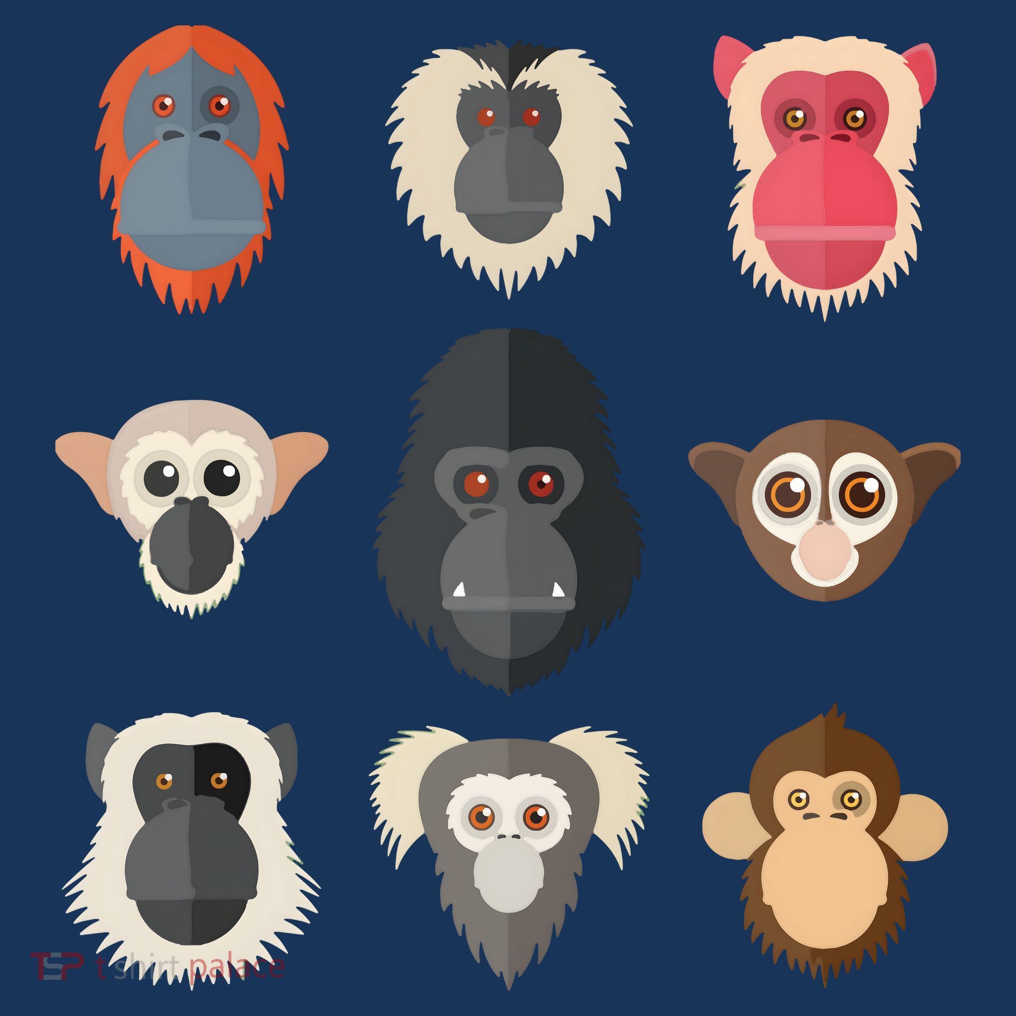 Monkey Chimpanzee Gorilla Spider Monkey Squirrel Monkey Doggie Tank