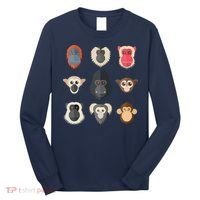 Monkey Chimpanzee Gorilla Spider Monkey Squirrel Monkey Long Sleeve Shirt thumb 0