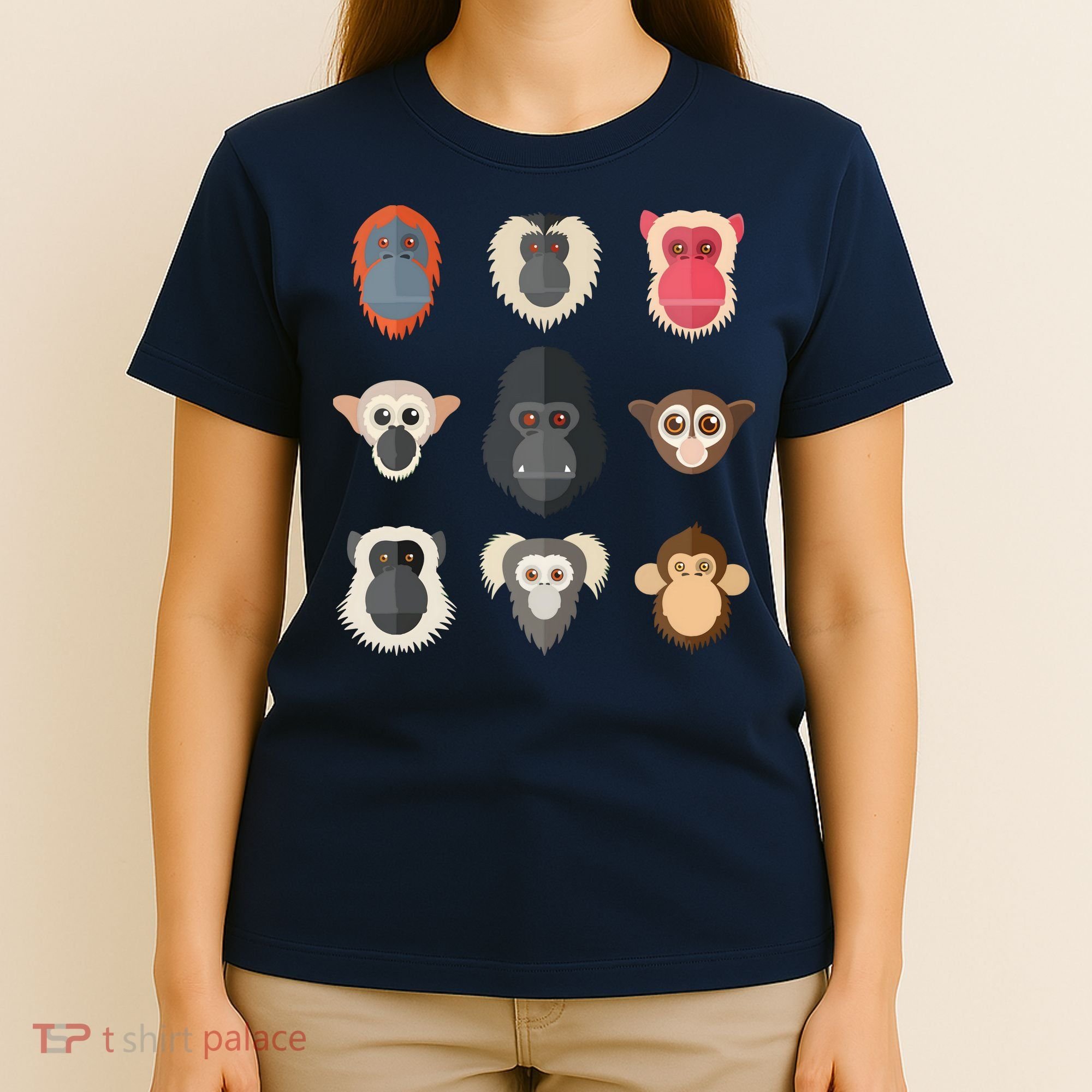 Monkey Chimpanzee Gorilla Spider Monkey Squirrel Monkey T-Shirt
