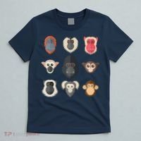 Monkey Chimpanzee Gorilla Spider Monkey Squirrel Monkey T-Shirt thumb 5