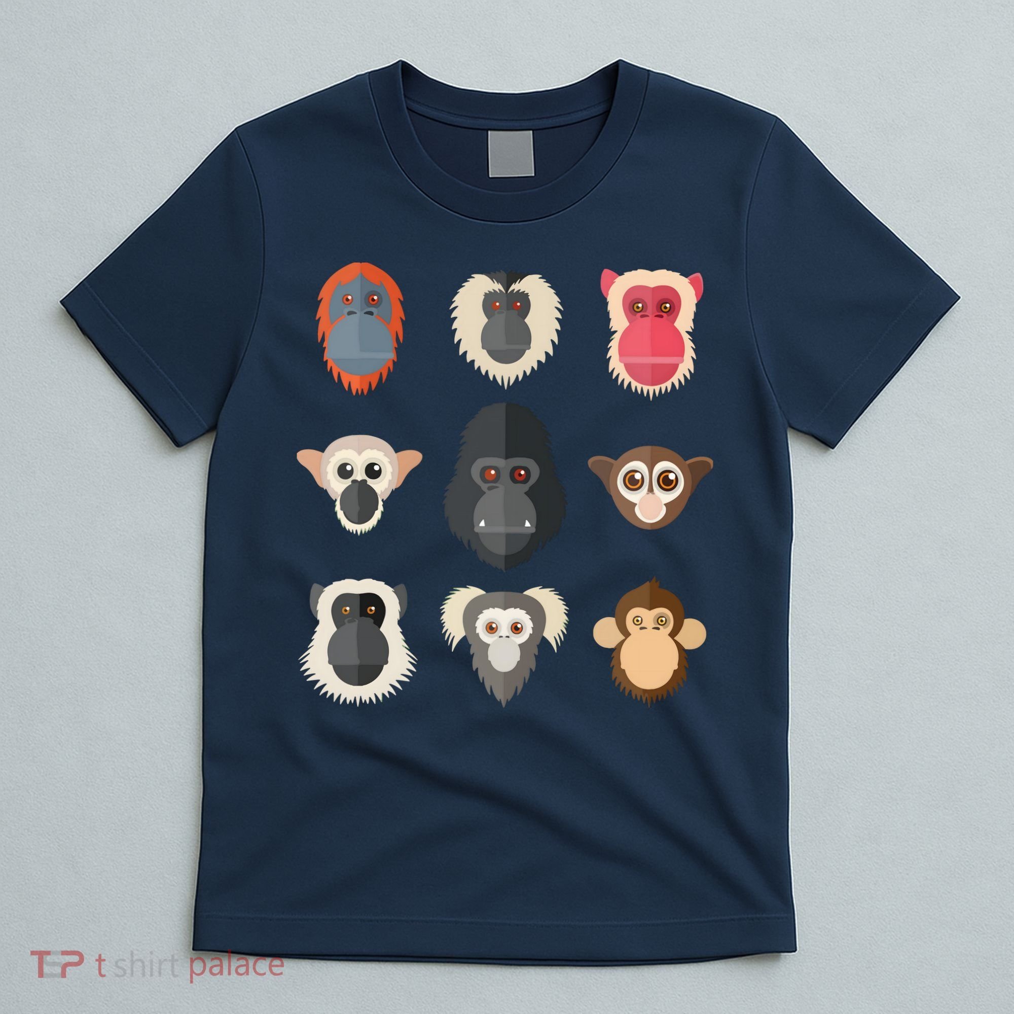 Monkey Chimpanzee Gorilla Spider Monkey Squirrel Monkey T-Shirt