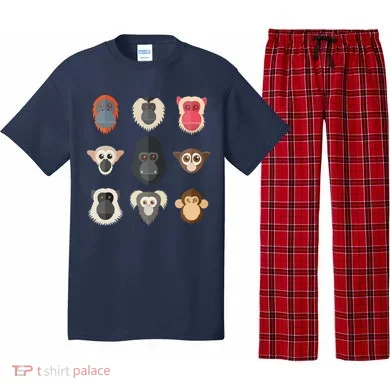 Monkey Chimpanzee Gorilla Spider Monkey Squirrel Monkey Pajama Set
