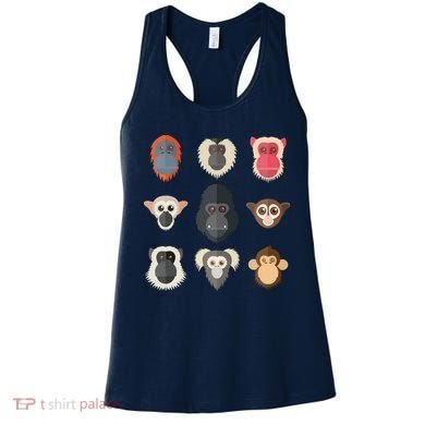 Monkey Chimpanzee Gorilla Spider Monkey Squirrel Monkey Women's Tank Top
