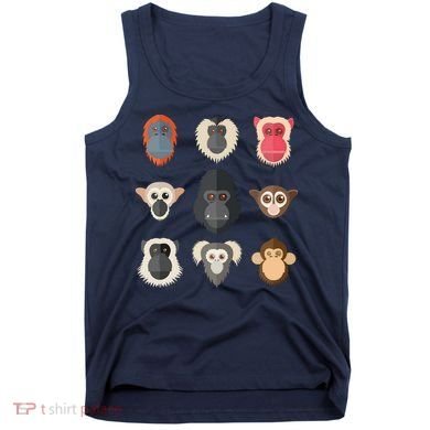 Monkey Chimpanzee Gorilla Spider Monkey Squirrel Monkey Tank Top