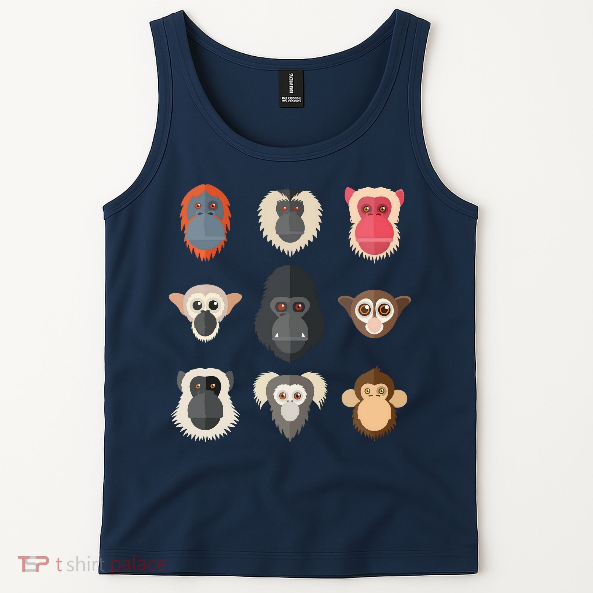 Monkey Chimpanzee Gorilla Spider Monkey Squirrel Monkey Tank Top